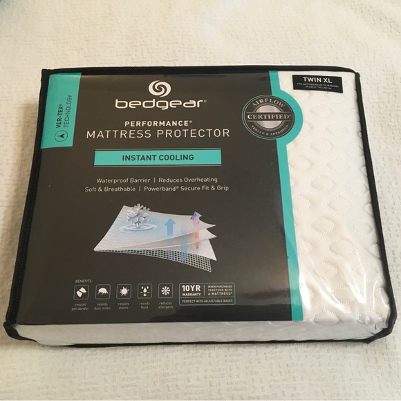 Bedgear Performance Mattress Protector Instant Cooling Twin XL NWOT - White - Picture 1 of 5